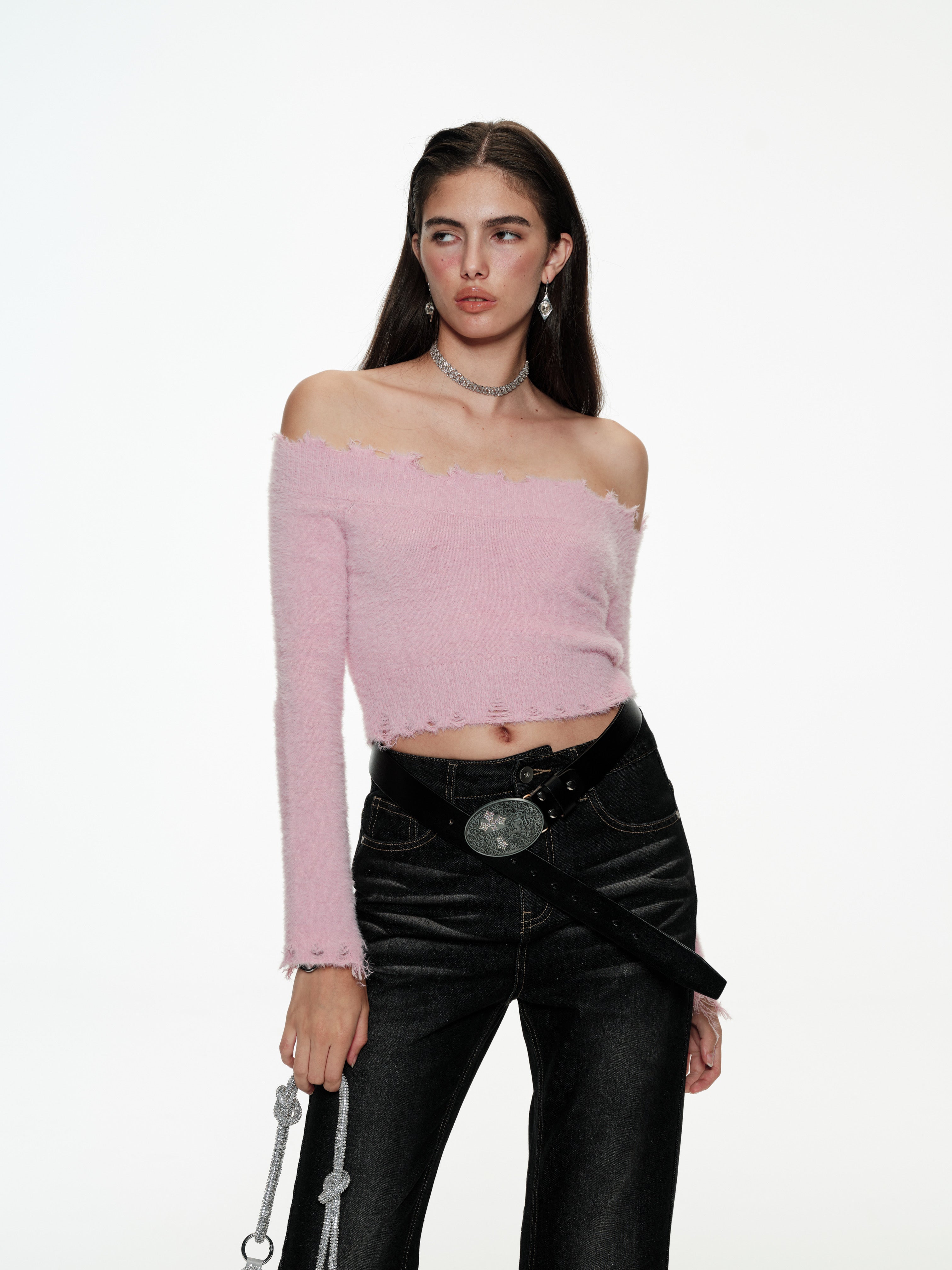 Pink Off-The-Shoulder Top – PROD