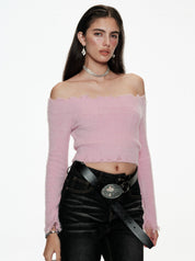 PROD Pink Off-The-Shoulder Top