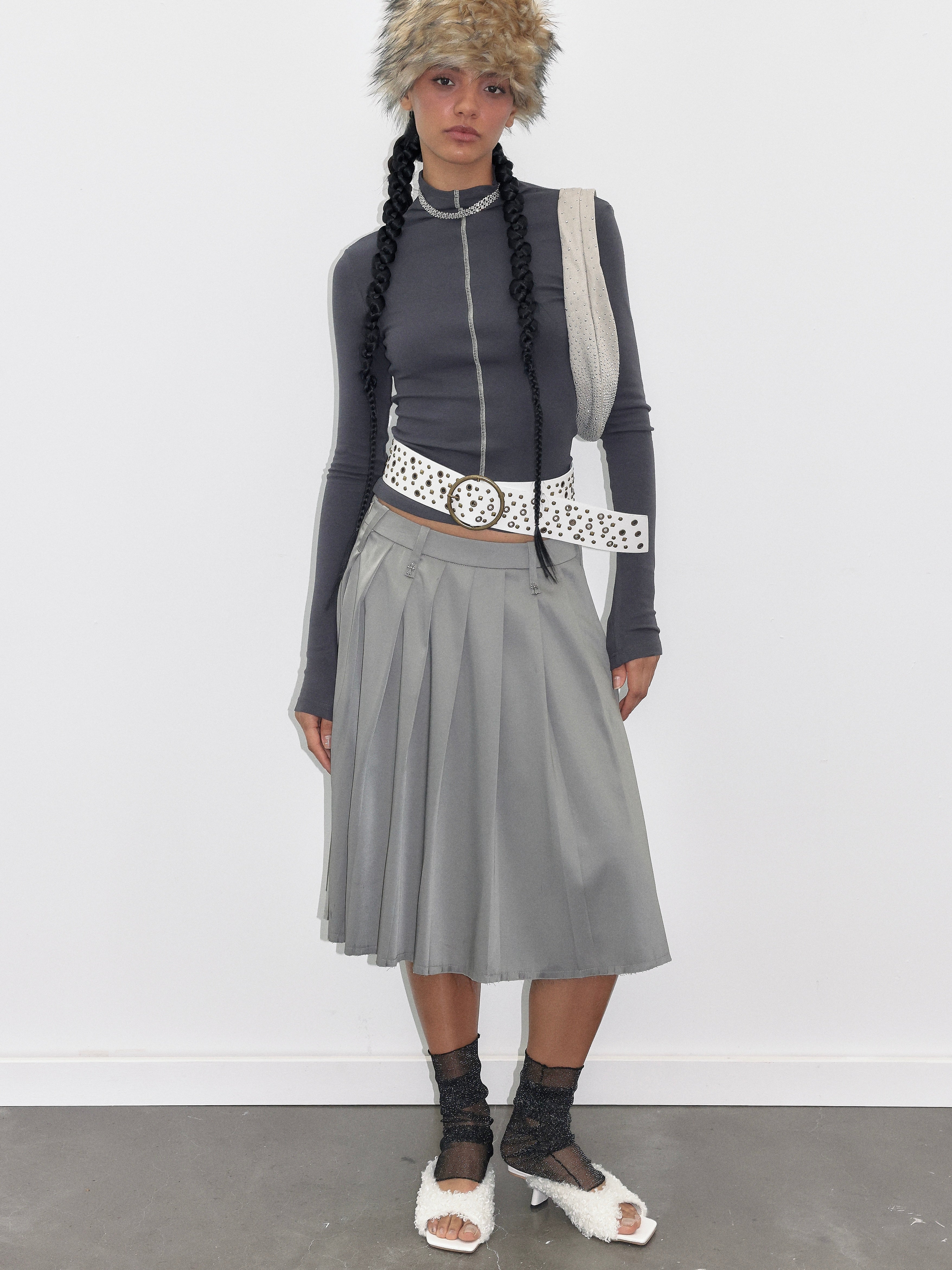 PROD  Pleated midi skirt