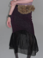 PROD  Purple / XS / In-stock Luna Sheer Mesh Skirt Purple