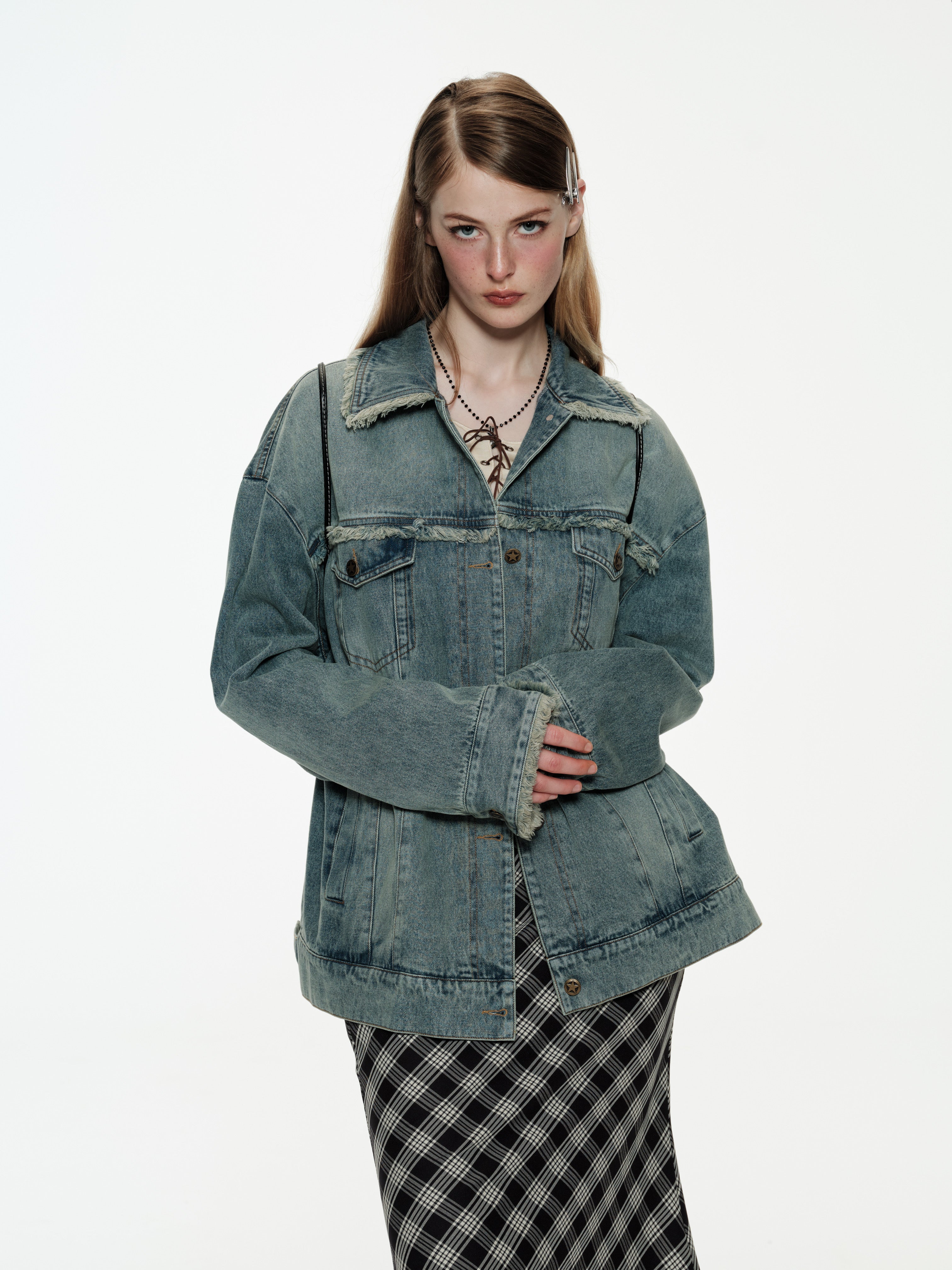 PROD Raw Edge Washed Denim Jacket