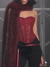 PROD Red / One size / In-stock Nyra Faux Fur Extra Long Scarf