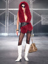 PROD Red / One size / In-stock Wildfire Hooded Wrap Top (With Belt) Red