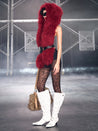 PROD Red / One size / In-stock Wildfire Hooded Wrap Top (With Belt) Red