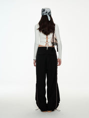 PROD Rhinestone Lace-Up Long Sleeve
