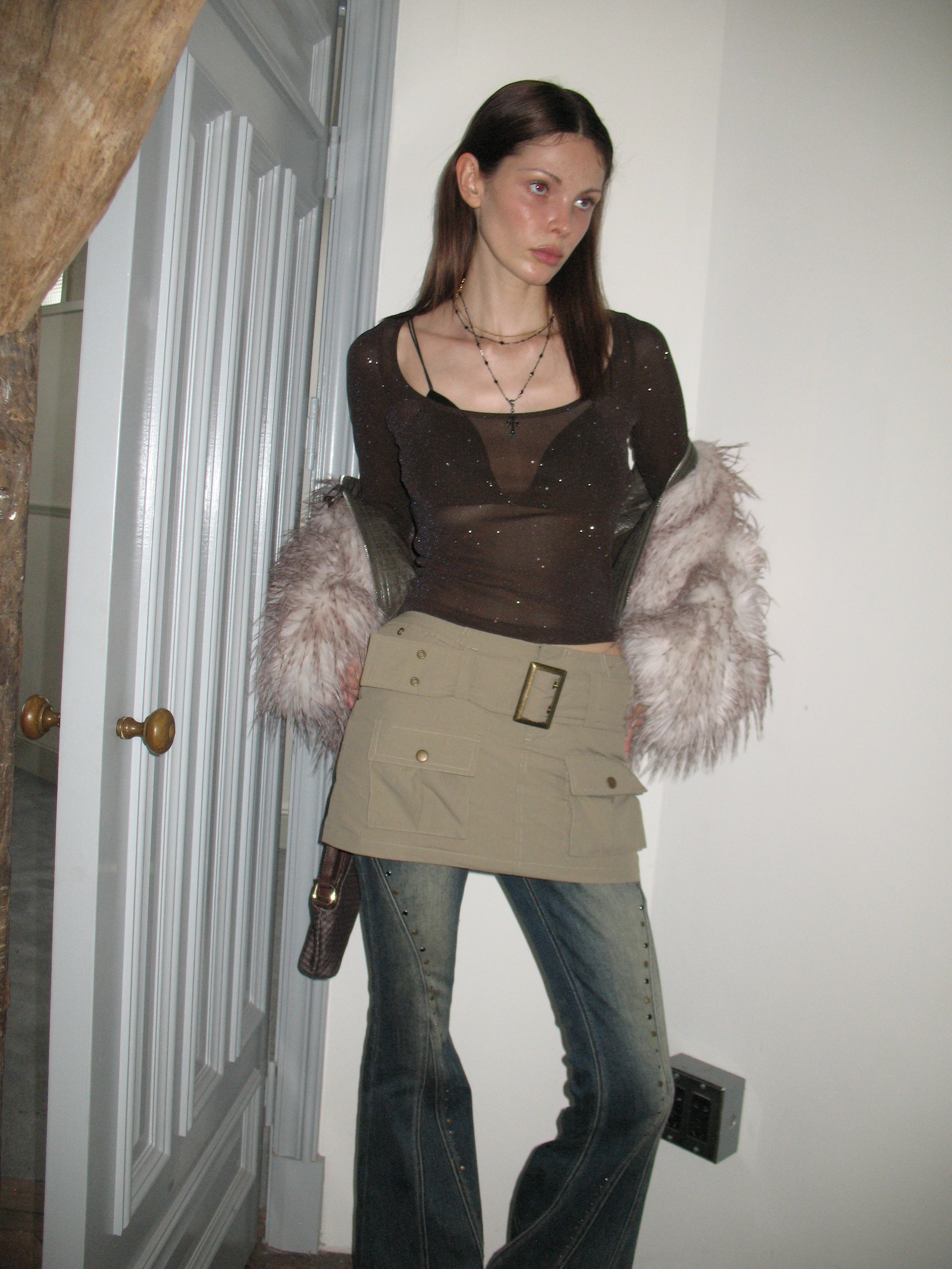 PROD  Rhinestone Semi-Sheer Long Sleeve