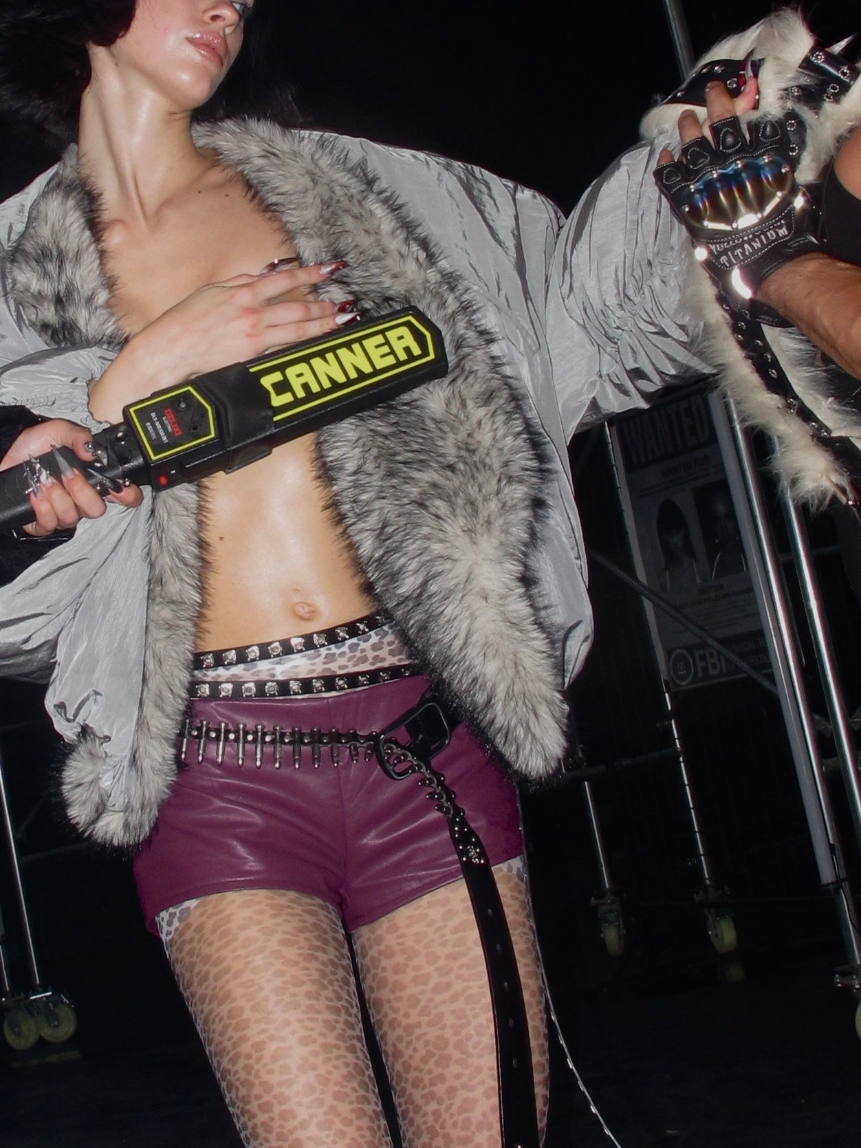 PROD Ride or Die Leather Micro Shorts Purple