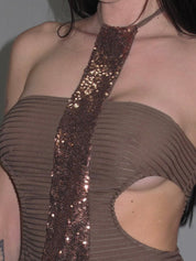 PROD Rockaholic Sequin Halter Top