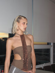 PROD Rockaholic Sequin Halter Top