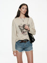 PROD S / Beige Fallen Angle Long Sleeve Tee