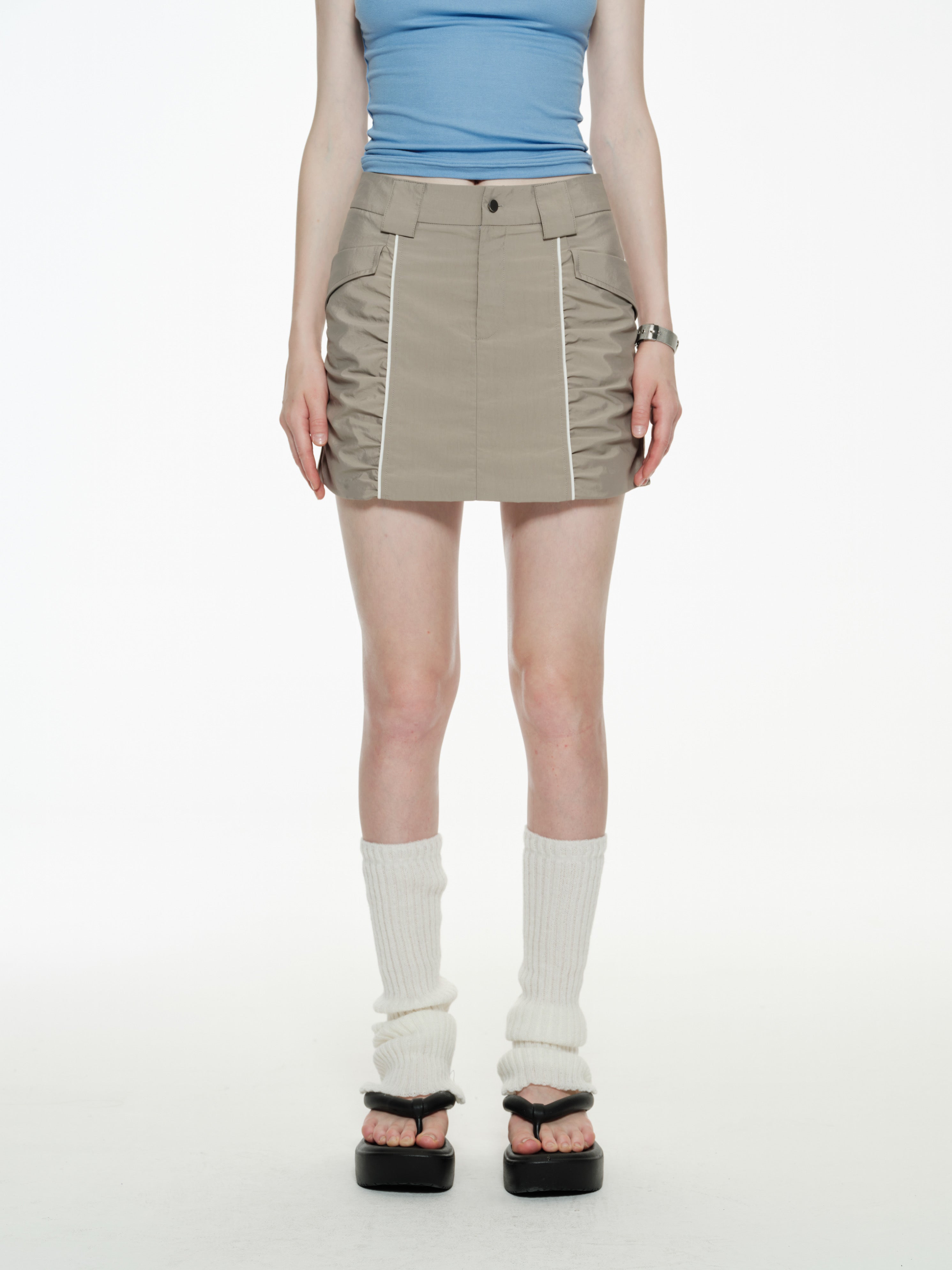  Sand Future-UrbanCore Mini Skirt