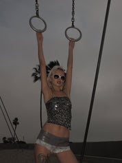 PROD Sheer Backless Panel Top