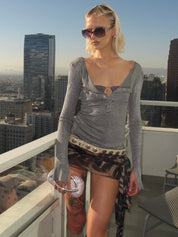 PROD Shimmer Long-Sleeve Top