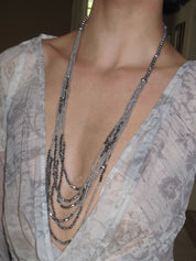 PROD Silver Drape Multi-Strand Necklace