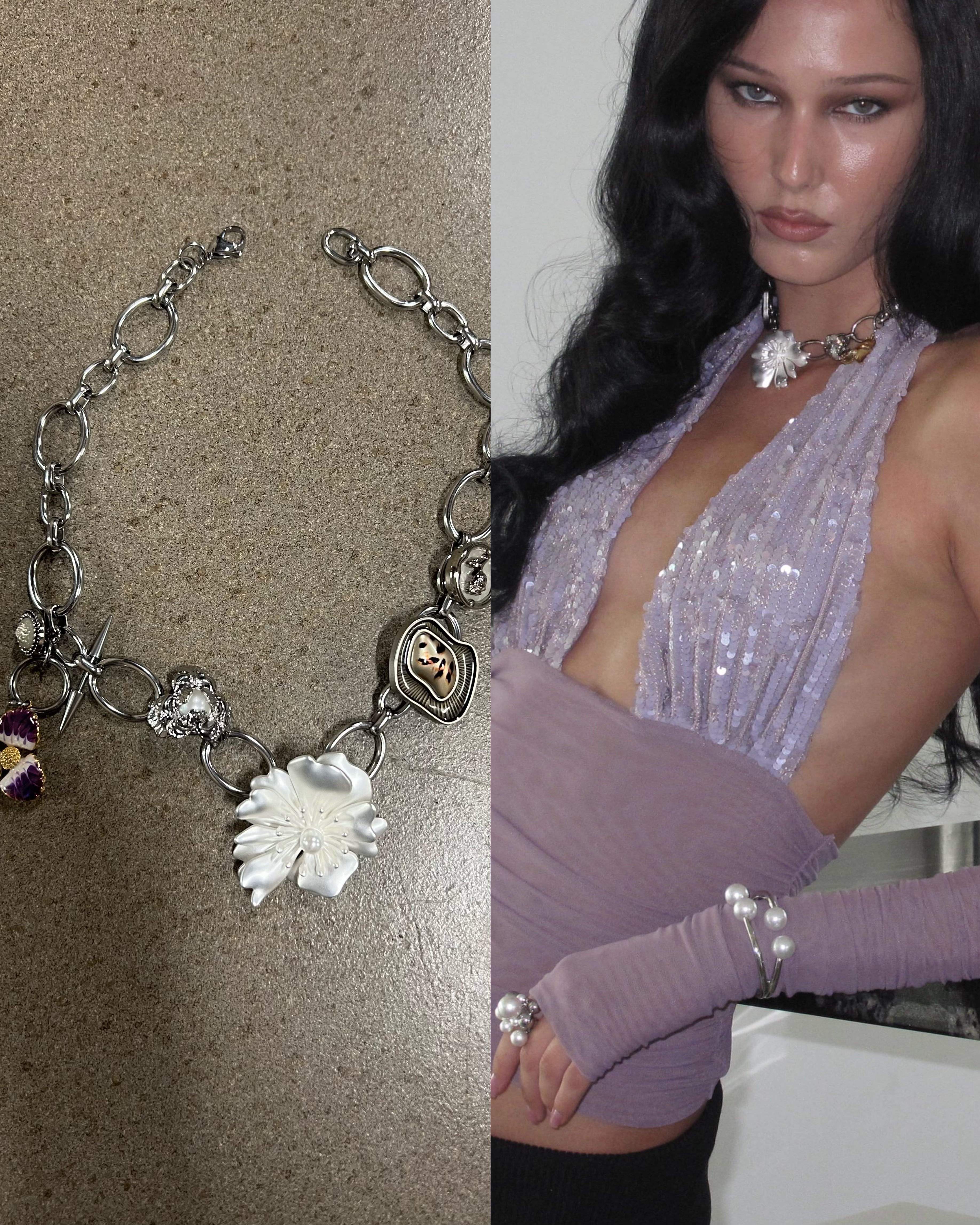 PROD Silver / In-stock Botanica Charm Necklace