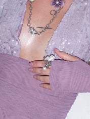 PROD Silver / In-stock Orbit Faux Pearl Ring