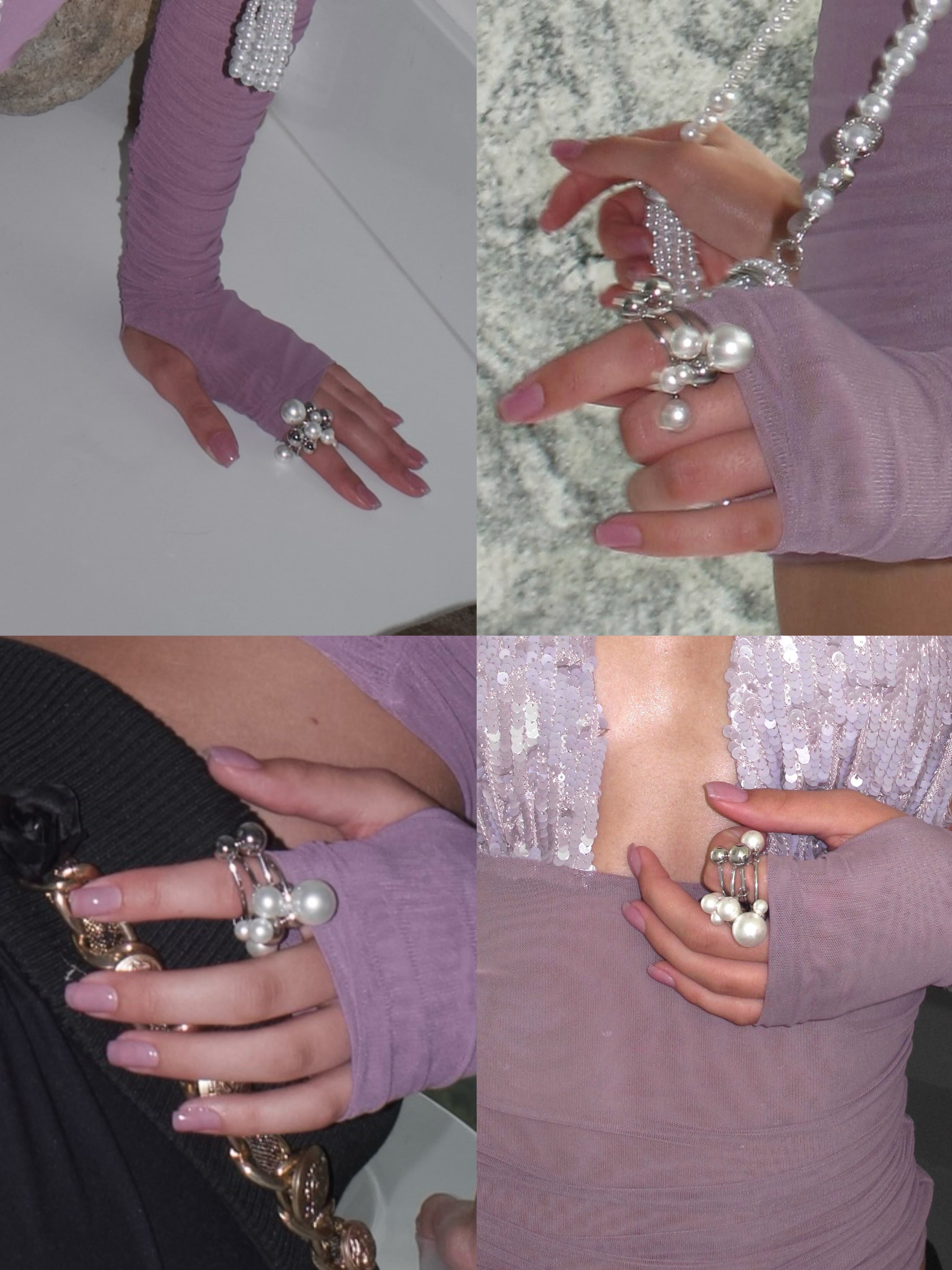  In-stock Orbit Faux Pearl Ring