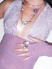 PROD Silver / In-stock Violet Orbit Necklace