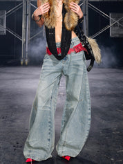 PROD Structured Light Wash Baggy Jeans