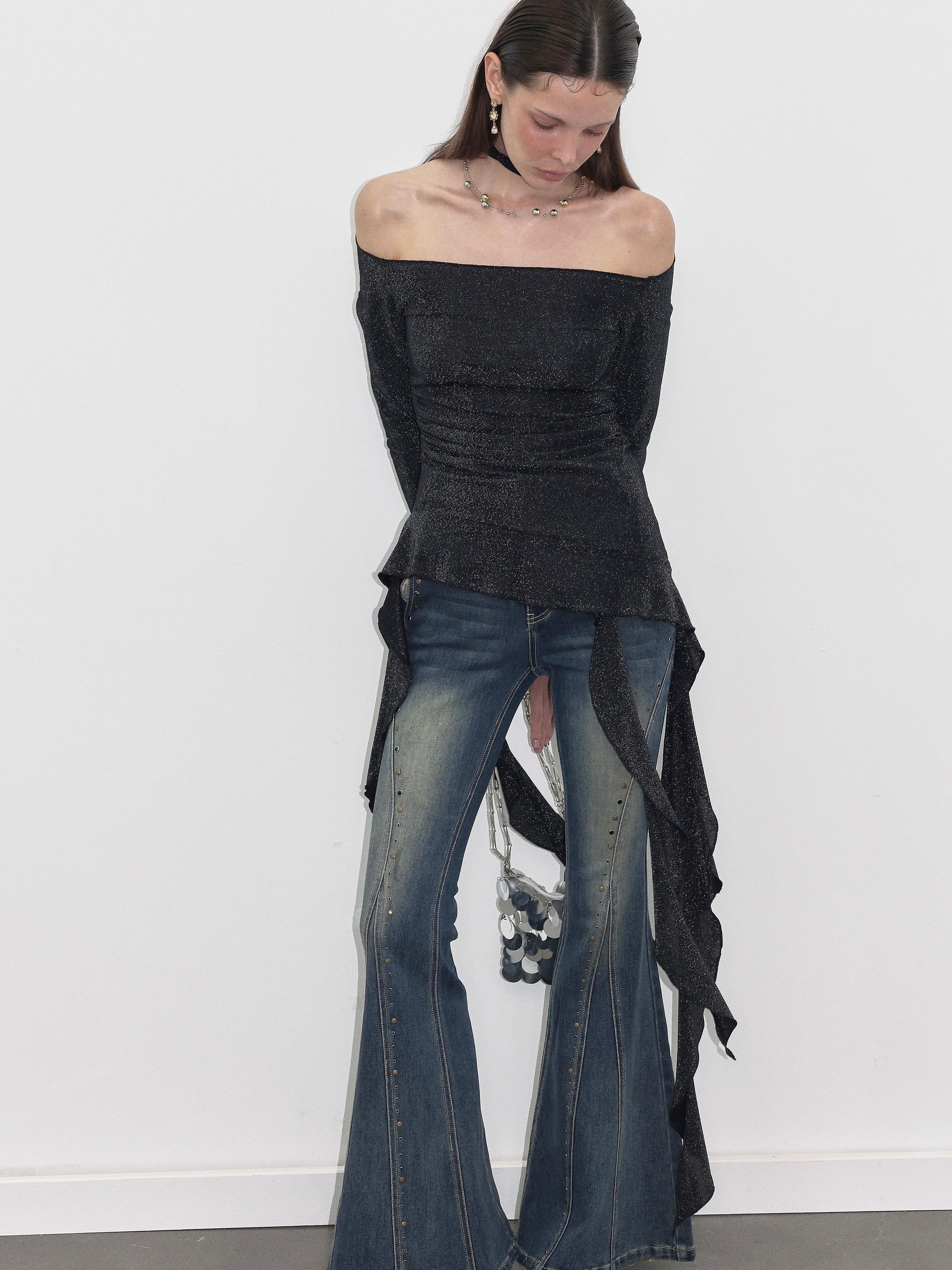 PROD  Studded Flare Jeans