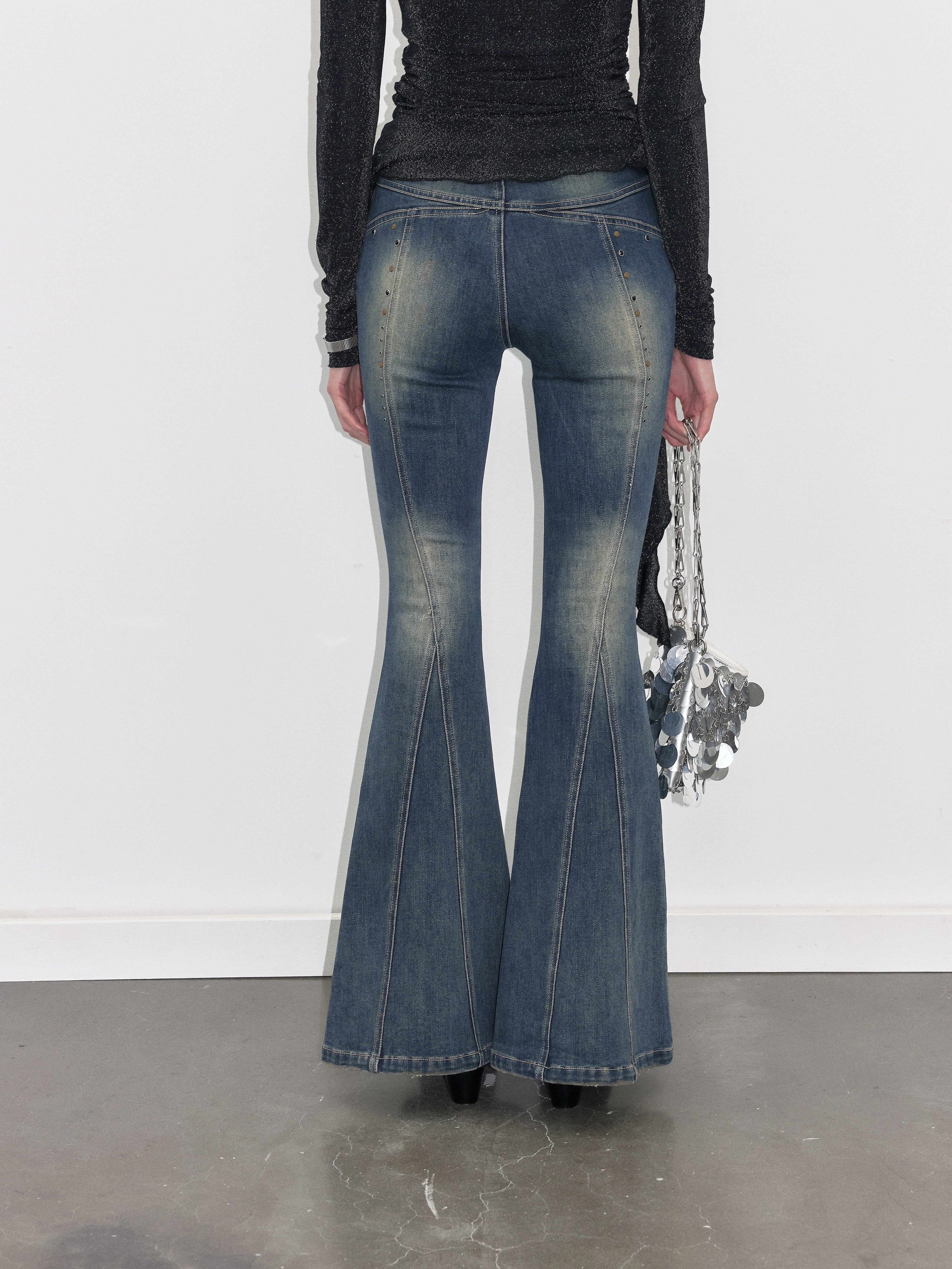PROD  Studded Flare Jeans