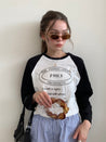 PROD  The Closed Loop Raglan Long Sleeve / White - Black