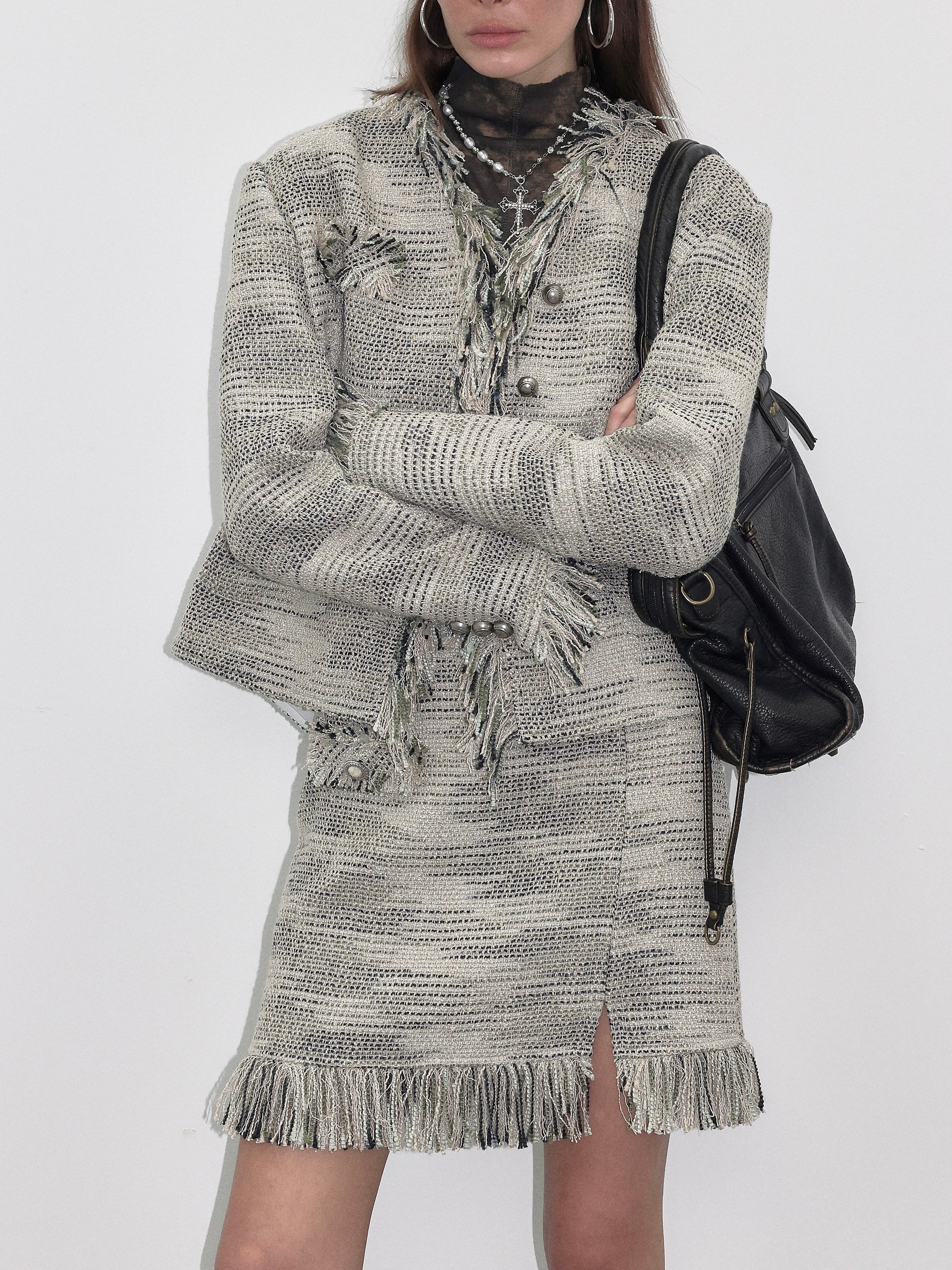 PROD  Tweed Jacket with Skirt Suit