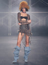 PROD Venus Ruffled Long Sleeve V Tie-hem Top