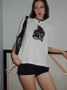 PROD  white / boxy / S Black Cat Boxy T-shirt
