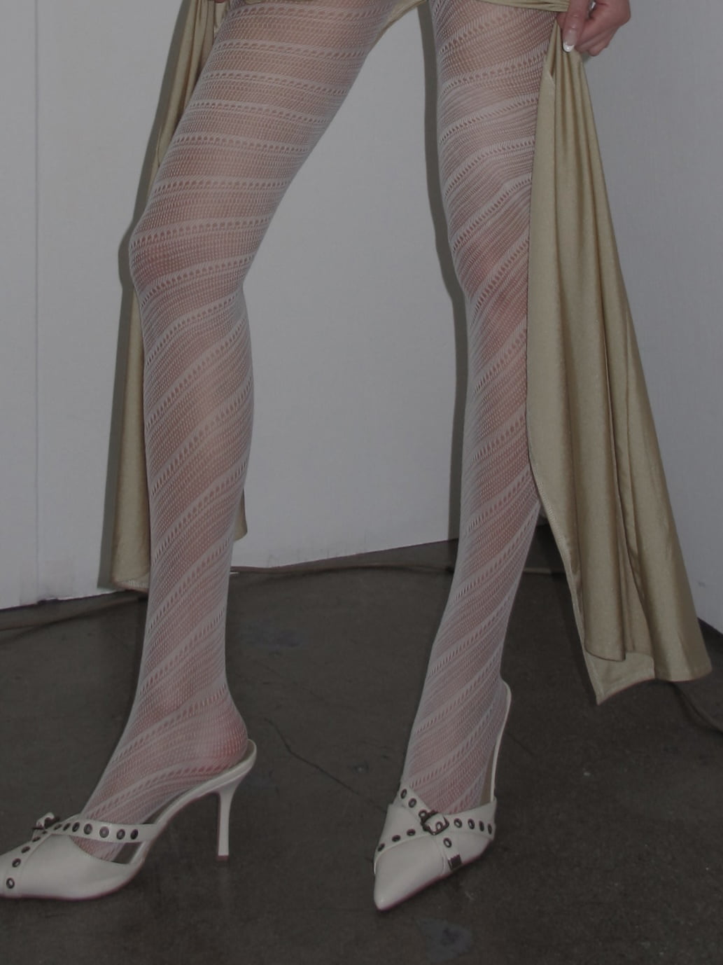  One size Diagonal Knit Tights