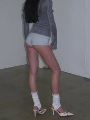 PROD White / One size Open-Heel Leg Warmers