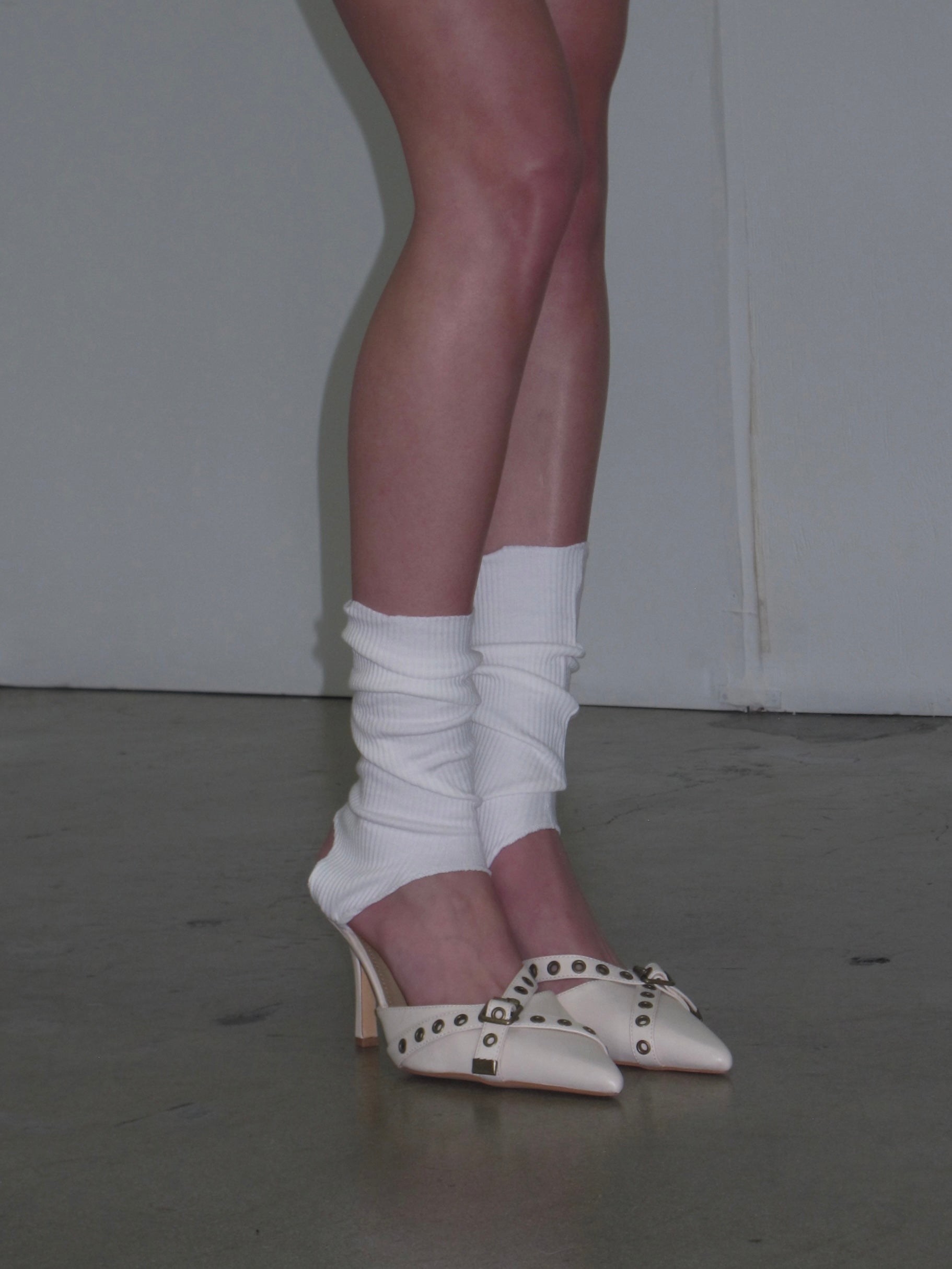 PROD White / One size Open-Heel Leg Warmers