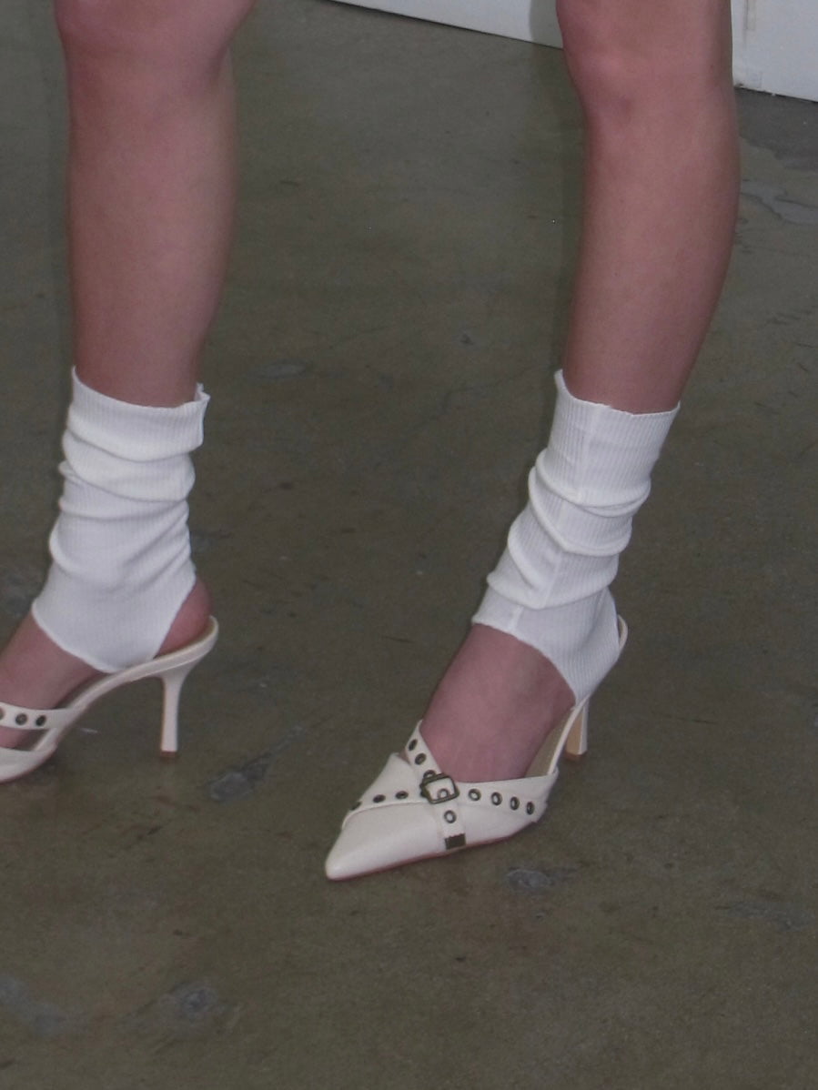 PROD White / One size Open-Heel Leg Warmers