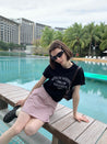 PROD  Witch Mirror Embroidered Slim Fit Short Sleeve T-Shirt / Black