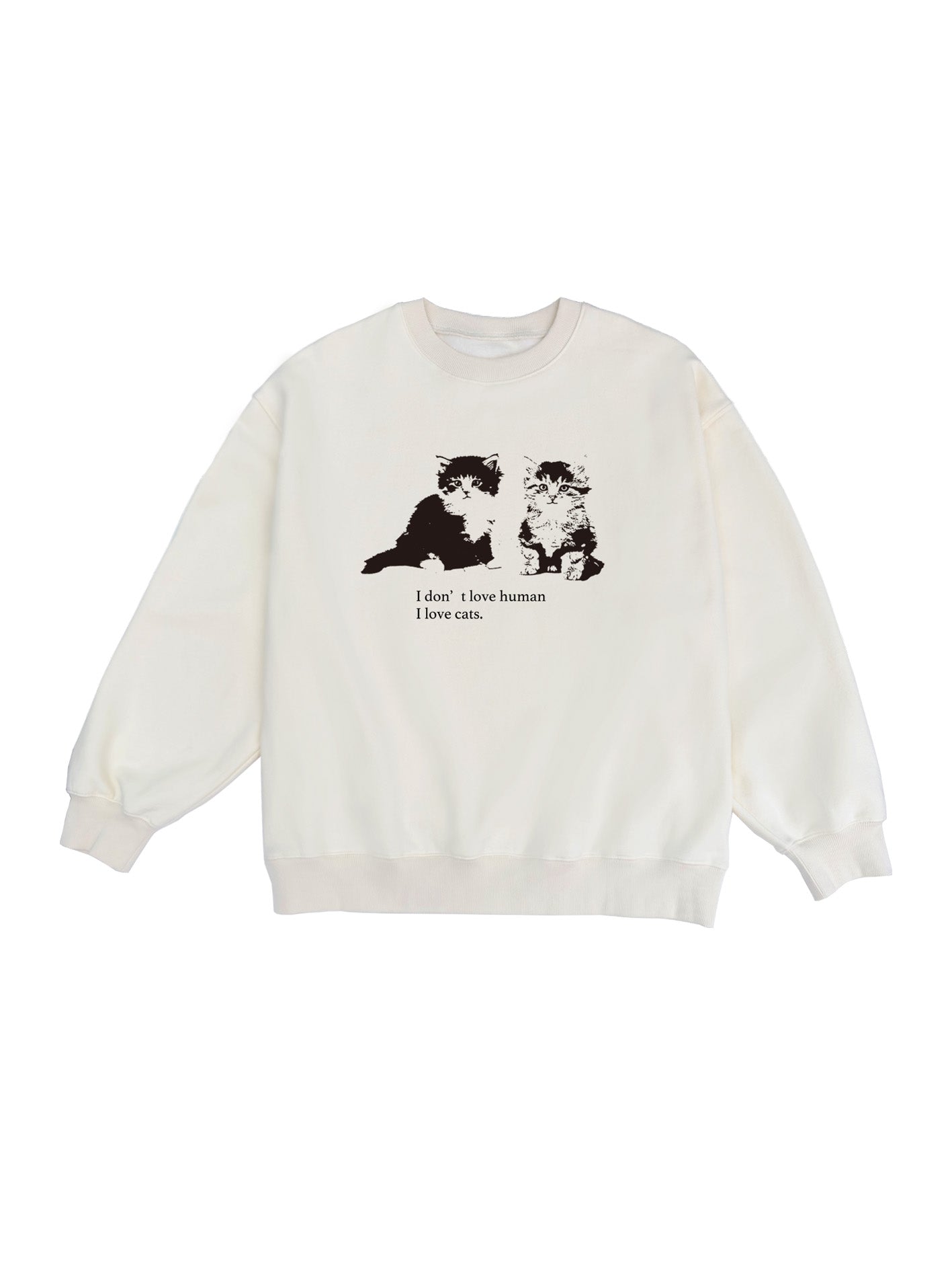 PROD  XS / beige Cats Lover sweatshirt