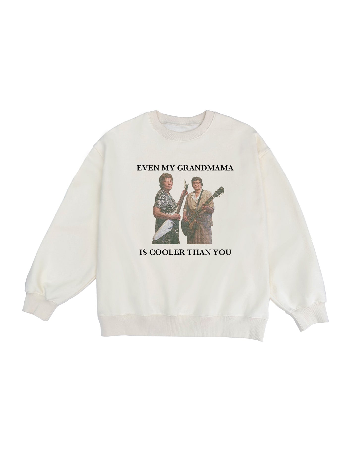 beige Grandmama Band sweatshirt