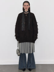 PROD  XS / black Knit Oversized Sweater