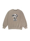 PROD  XS / brown Dalmatian sweatshirt