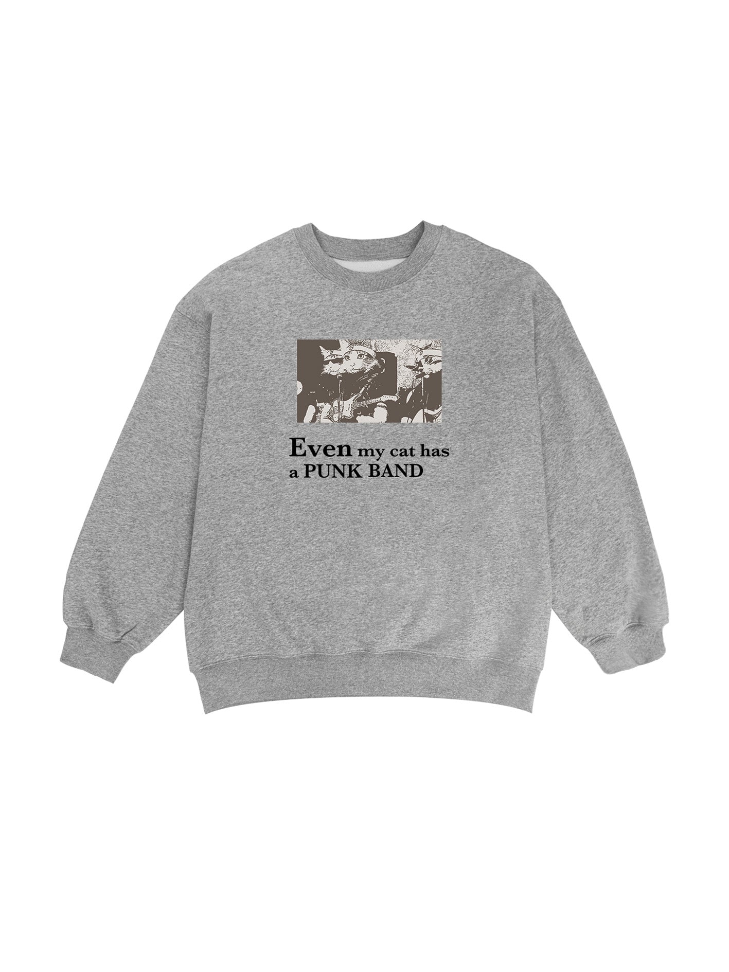  gray Cat Funk Band sweatshirt