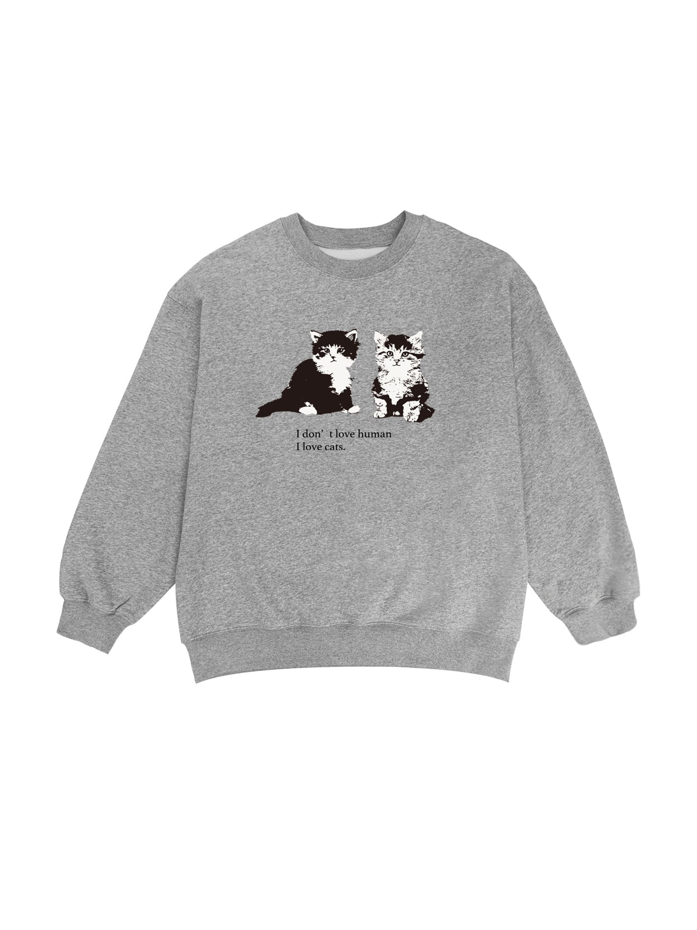 PROD  XS / gray Cats Lover sweatshirt