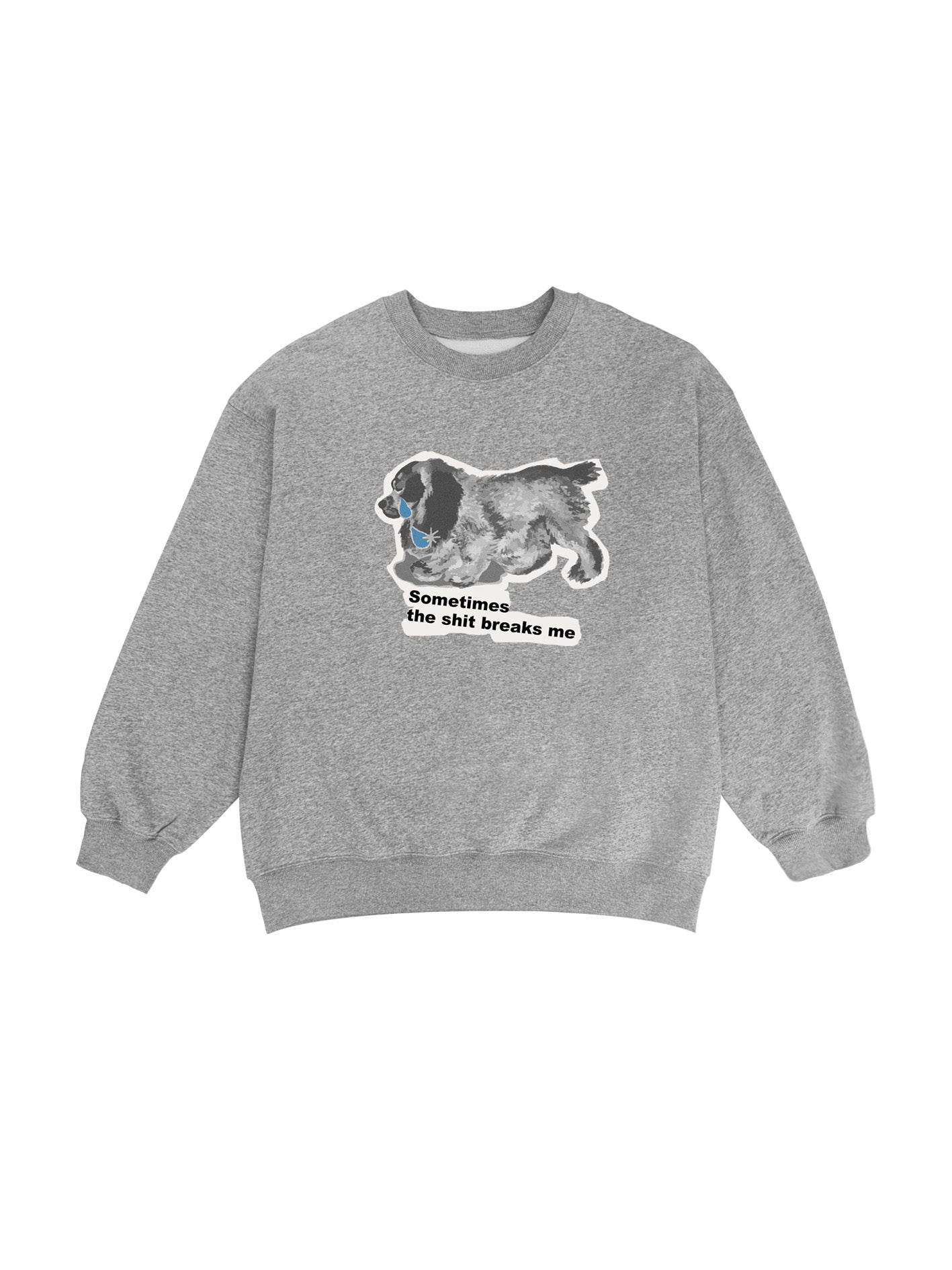 PROD  XS / gray Puppy Crying sweatshirt