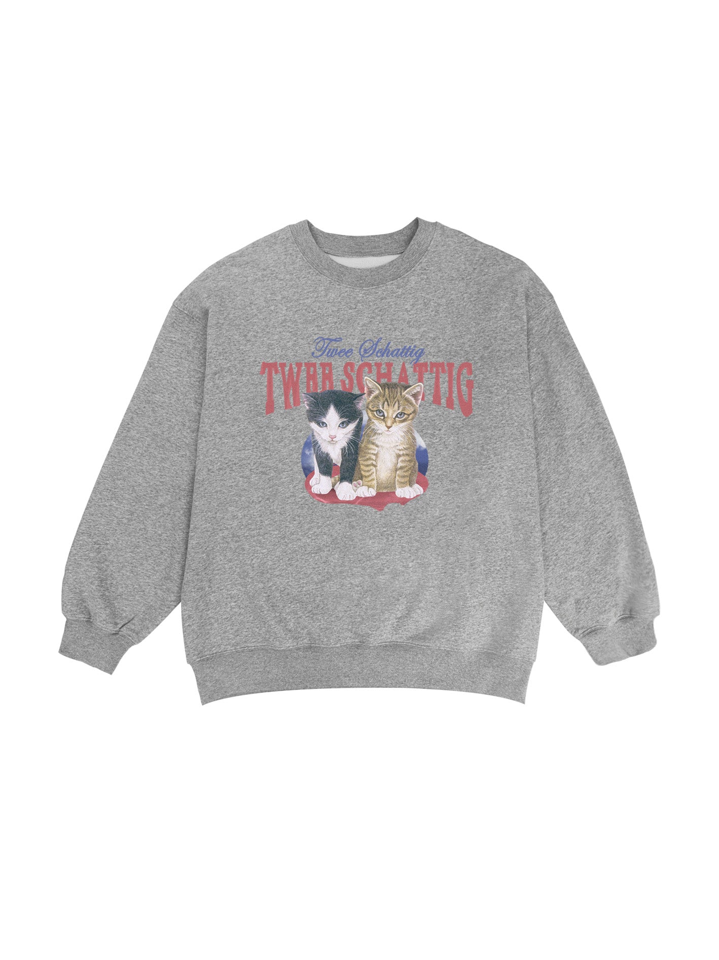 PROD  XS / gray/red type Twin Cats sweatshirt