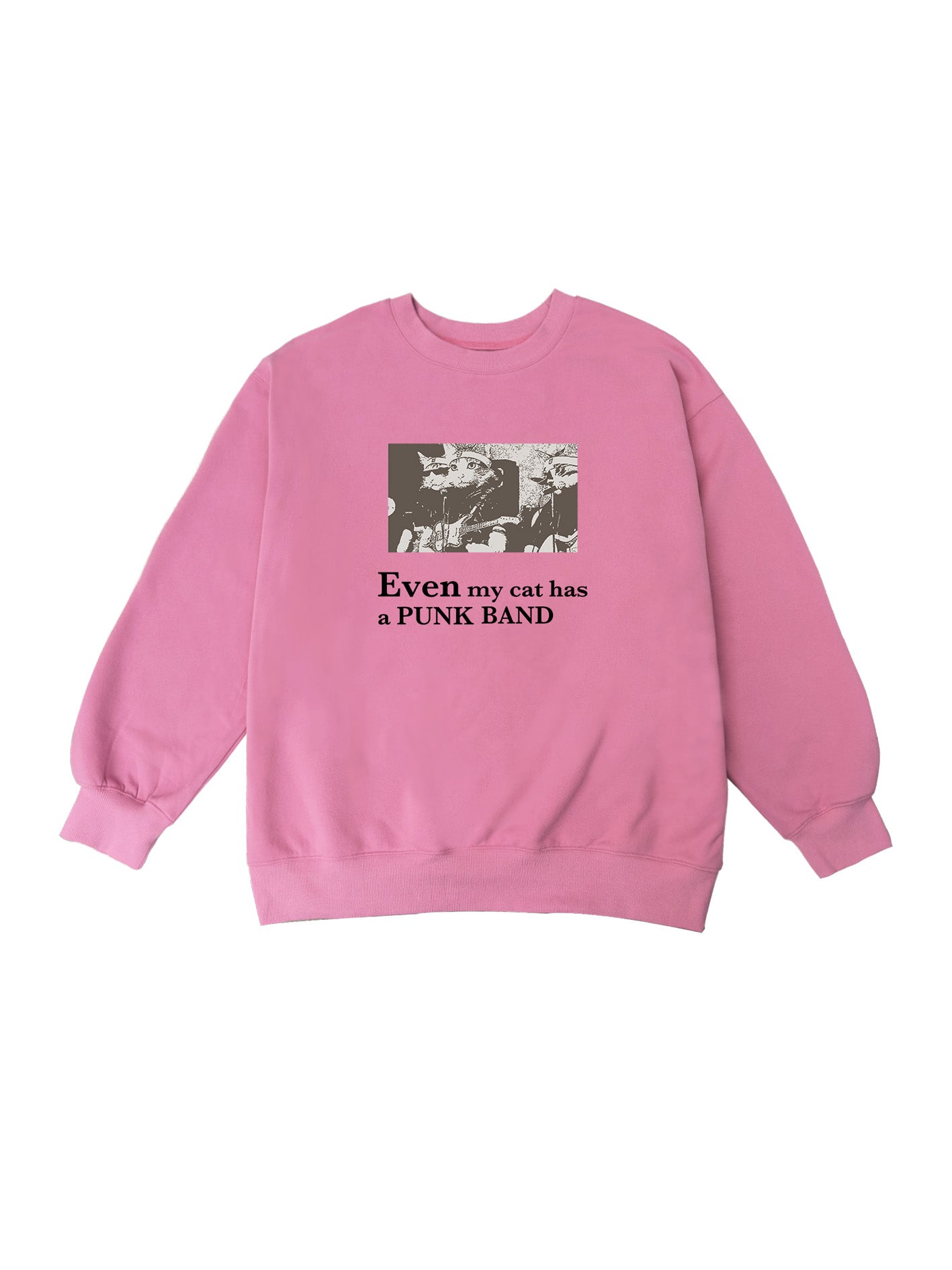  pink Cat Funk Band sweatshirt