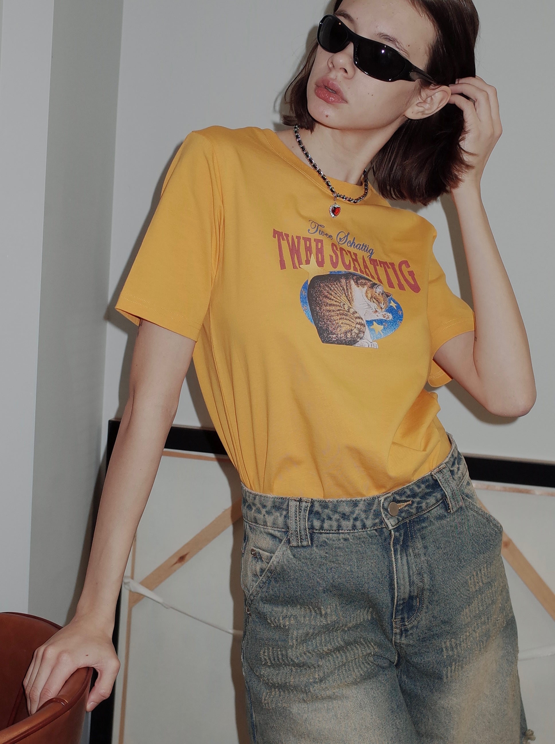 PROD yellow / XS (casual) Cosmic Kitten Classic T-shirt