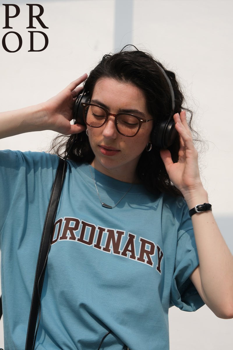 Ordinary Oversized Short Sleeve T-Shirt / Blue – PROD