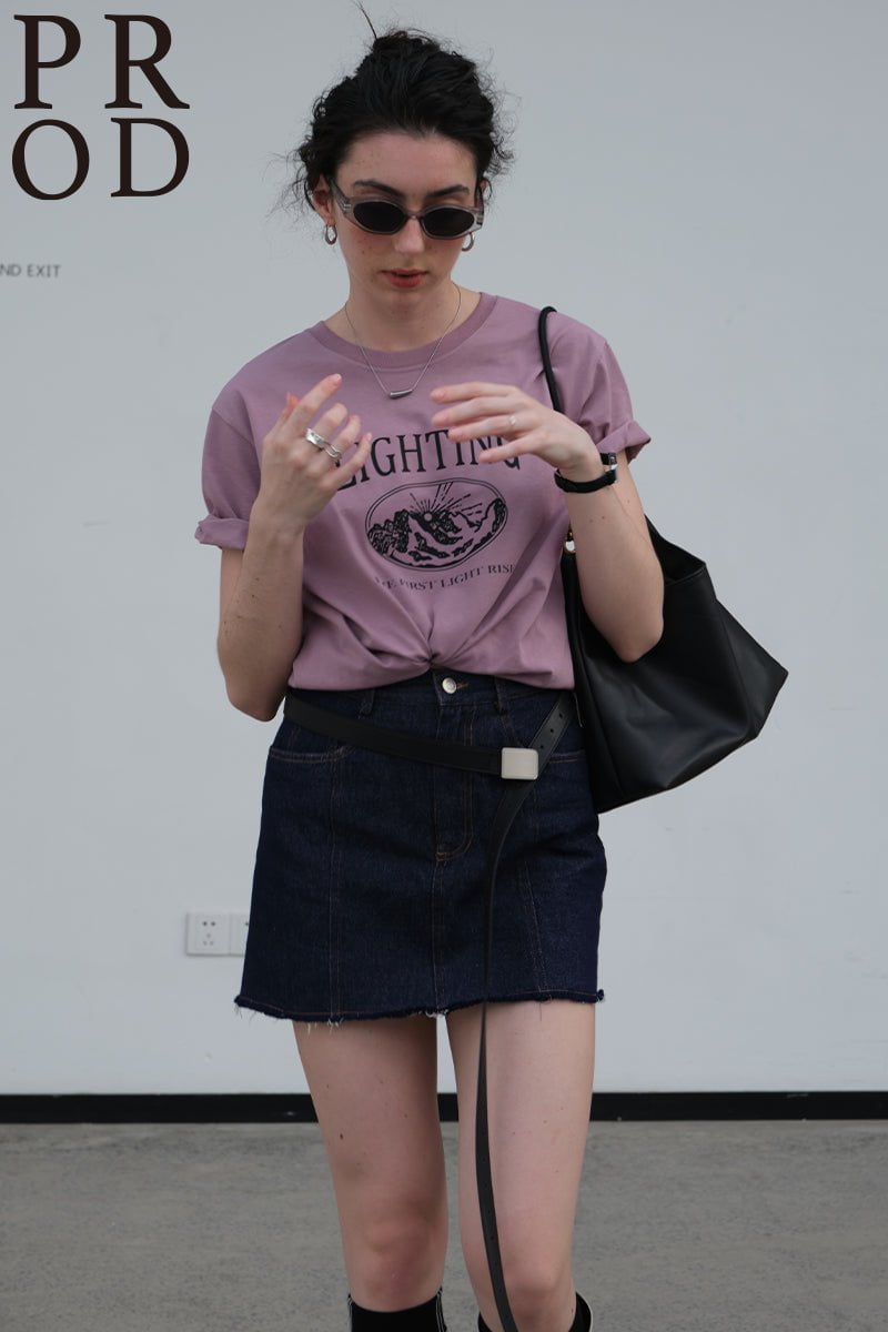 PROD Bldg Apparel & Accessories 18基础T恤紫色太阳