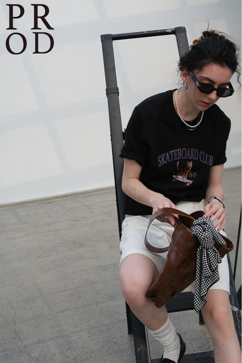 PROD Bldg Apparel & Accessories 19基础T恤黑色猫咪