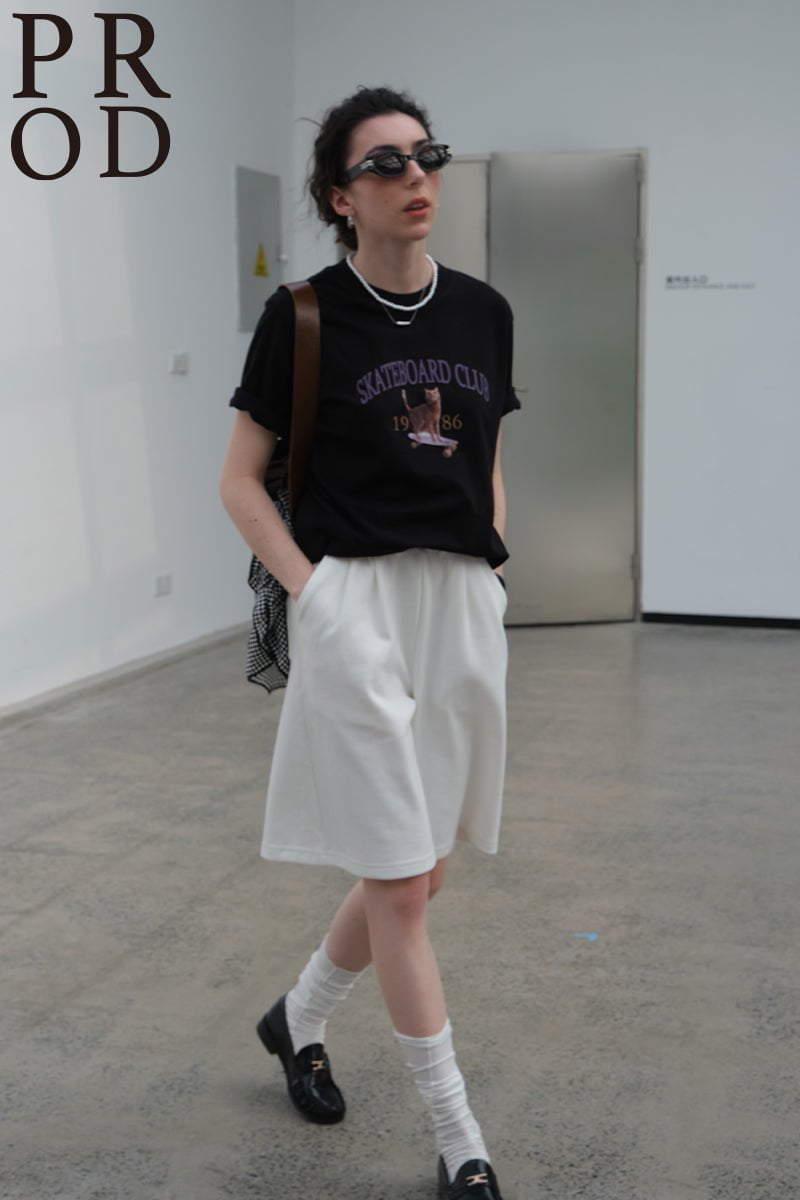 PROD Bldg Apparel & Accessories 19基础T恤黑色猫咪