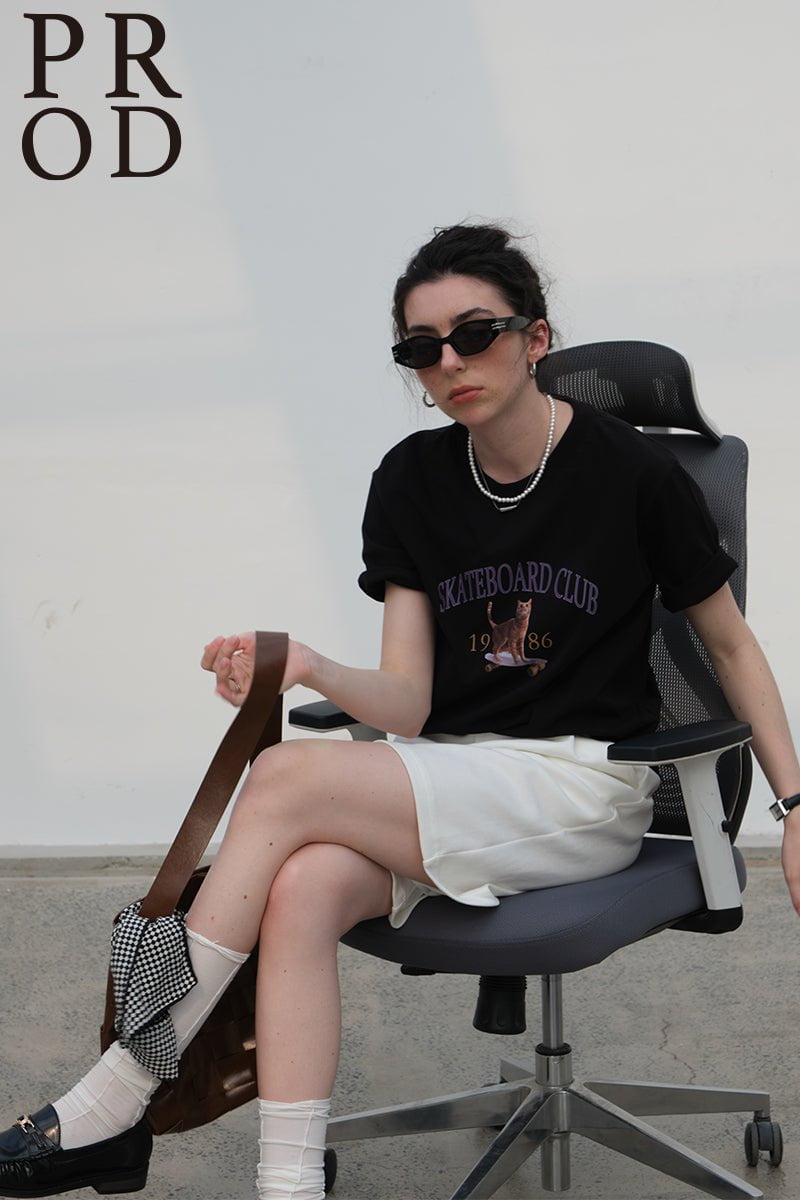 PROD Bldg Apparel & Accessories 19基础T恤黑色猫咪