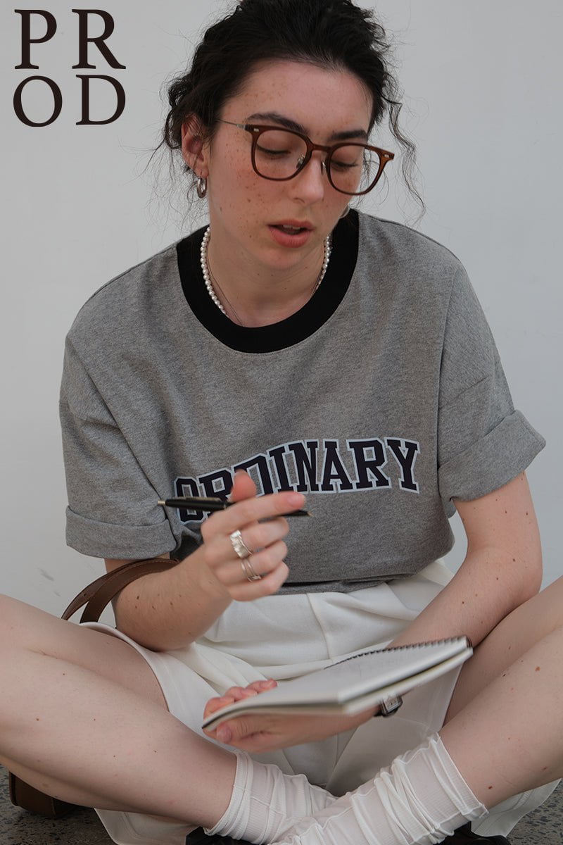PROD Bldg Apparel & Accessories 20大版T恤灰色大字母